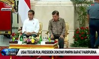 Usai Tegur PLN, Jokowi Pimpin Rapat Paripurna