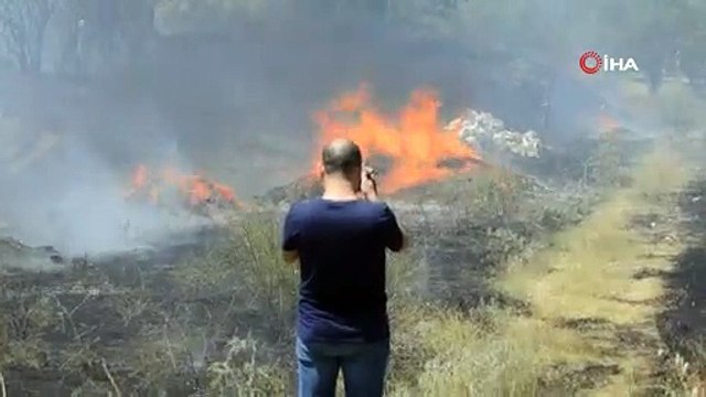 Manisa'da 20 dönüm tarım arazisi küle döndü