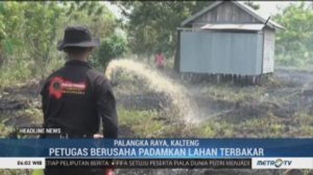 Kebakaran Lahan di Palangka Raya Meluas ke Pemukiman Warga