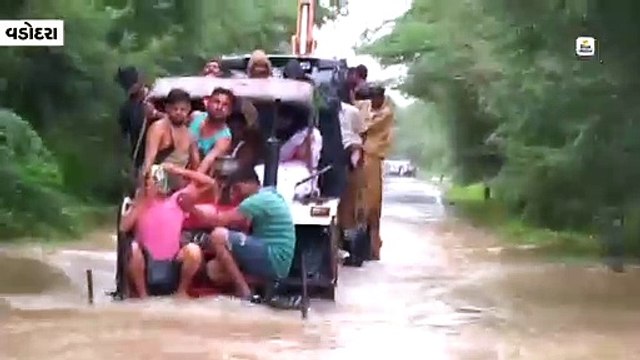 પાદરાના અનેક ગામો પાણીમાં ગરકાવ, મહિલા કલેક્ટરે ટ્રેક્ટરમાં બેસીને પૂરગ્રસ્ત વિસ્તારનું નિરીક્ષણ કર્યું