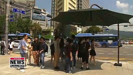 S. Korea is under heat wave with Typhoon Francisco to land in southern region on Tuesday