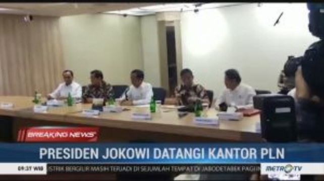 Jokowi Datangi Kantor PLN Tanyakan soal Listrik Padam