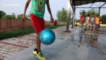 12-year-old dubbed the 'Indian Messi' shows off his extraordinary football skills