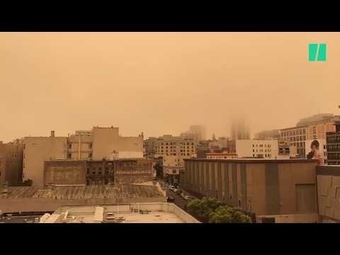 Le ciel de San Francisco est devenu orange à cause des incendies qui ravagent la Californie