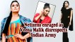 Netizens enraged as Veena Malik disrespects Indian Army