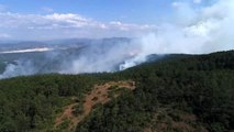 Bursa'daki orman yangınını söndürme çalışmaları devam ediyor