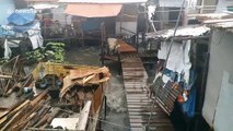 Tropical storm batters coastal homes in the Philippines