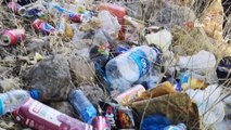 Bodrum’da hükümlüler ile belediye görevlileri 4 saatte 2 ton çöp topladı
