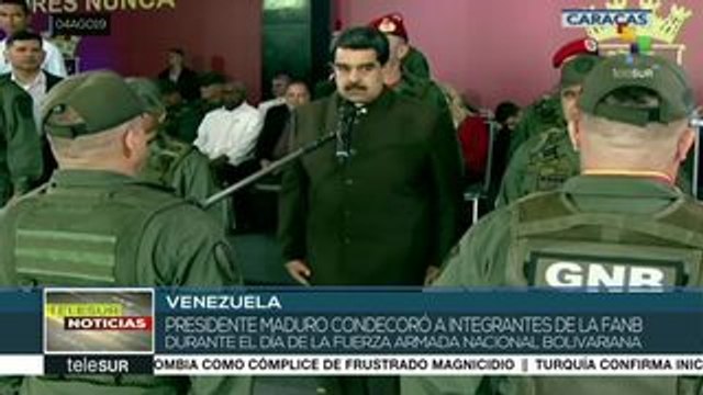 Condecora pdte. Nicolás Maduro a miembros de la FANB