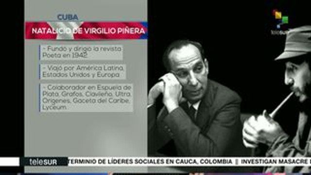 Recuerda Cuba al poeta y dramaturgo Virgilio Piñera