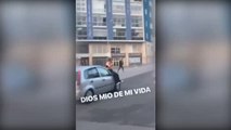 500 euros de multa por pasear a una joven en el capó de un coche