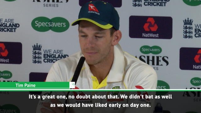 Paine admits Australia were behind for three days