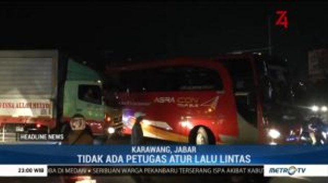 Arus Lalin Wilayah Karawang Macet Akibat Listrik Padam