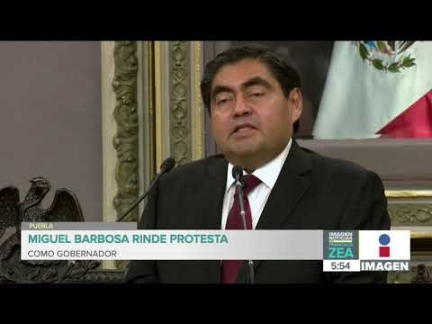 Miguel Barbosa rinde protesta como gobernador de Puebla | Noticias con Francisco Zea