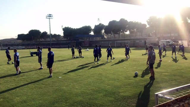 Entrenamiento del Real Zaragoza Sin Víctor Fernández