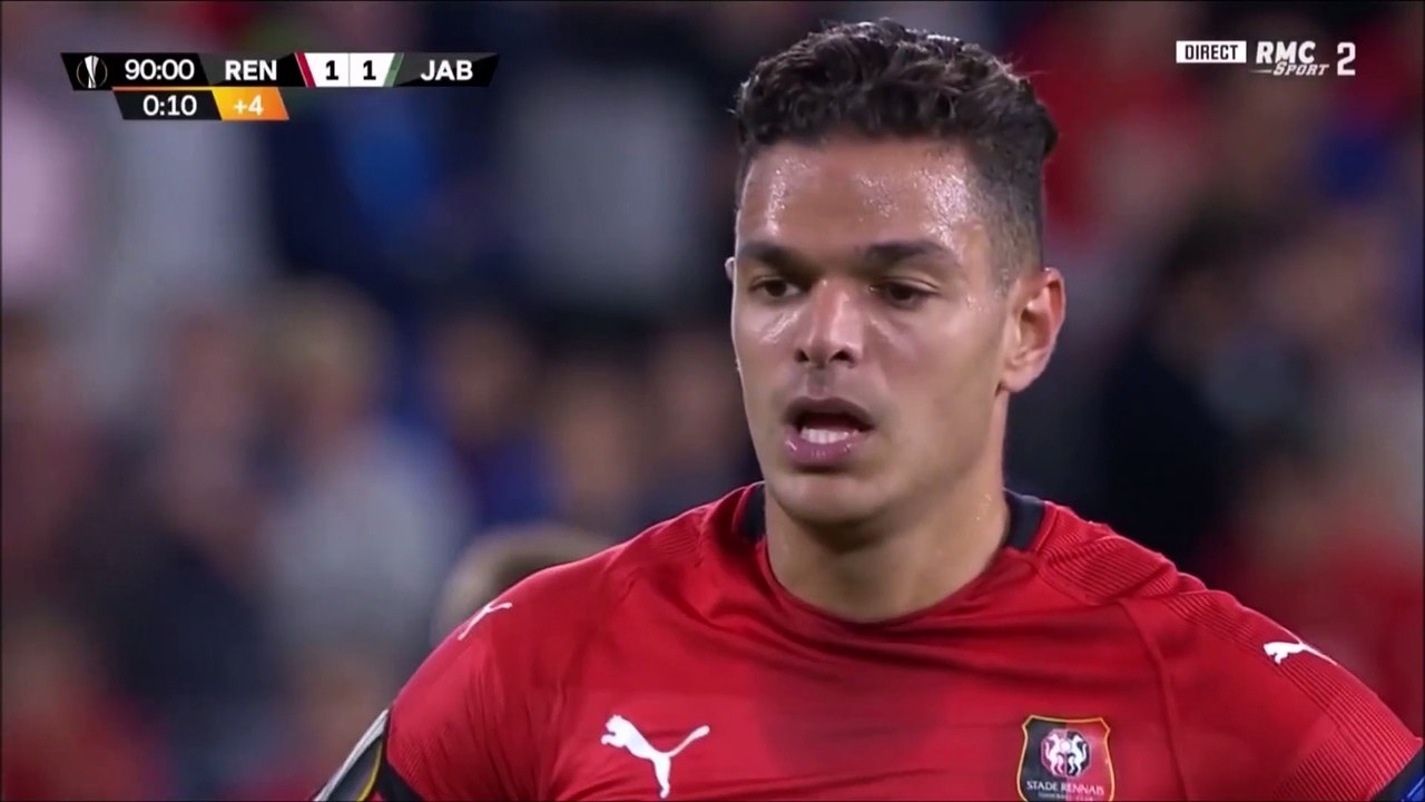 20/09/18 : Hatem Ben Arfa (90'+1) p. : Rennes - Jablonec (2-1)