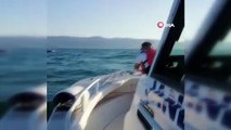İznik Gölü'nde mahsur kalan 3 kişiyi jandarma kurtardı
