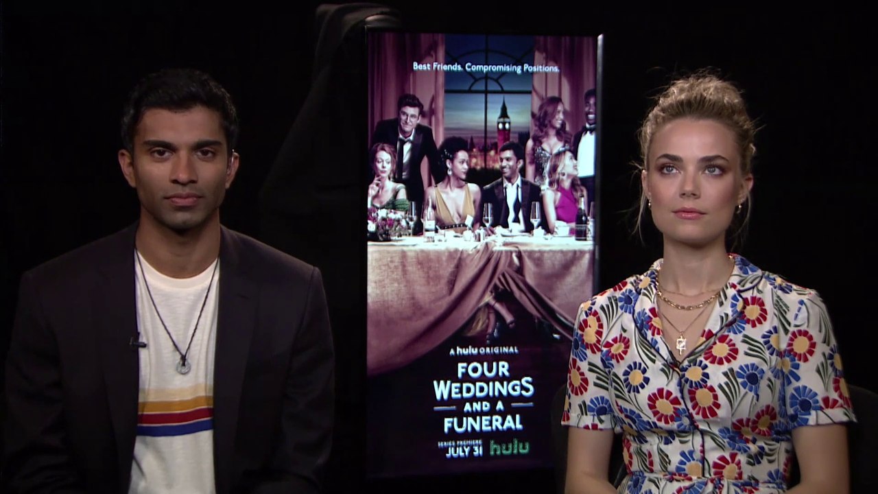 IR Interview: Nikesh Patel & Rebecca Rittenhouse For "Four Weddings & A Funeral" [Hulu]]
