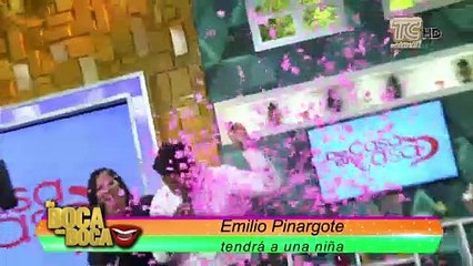 ¿Niño o niña? Emilio Pinargote descubrió el sexo de su último bebé