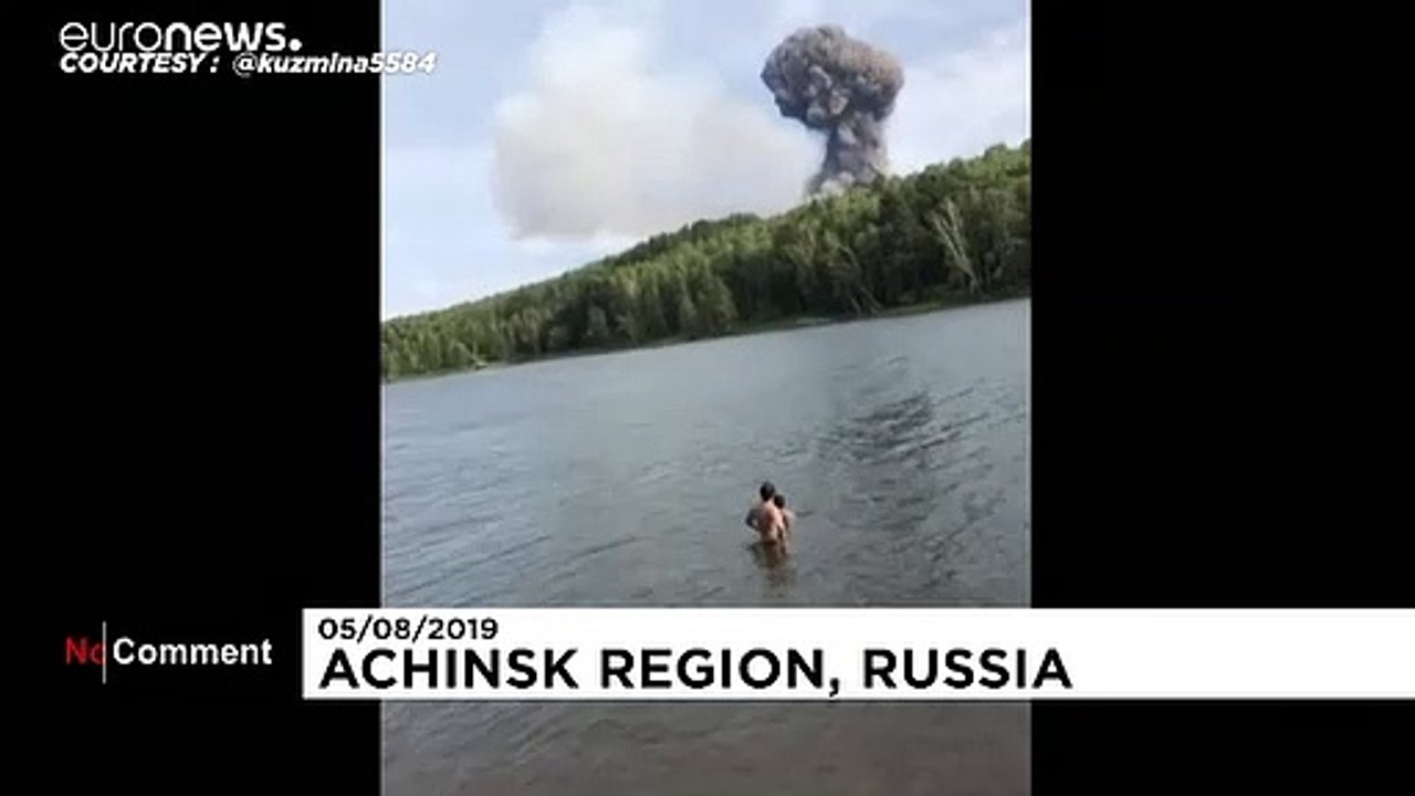 Feuerball über Achinsk