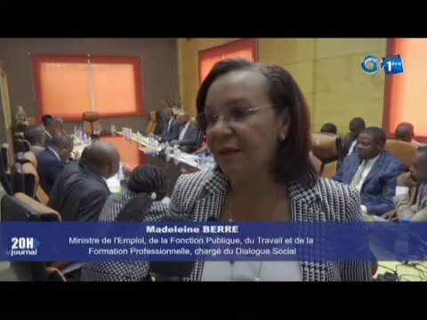 RTG/Conférence budgétaire - présentation des priorités du Ministre de l’Emploi Madeleine Berre