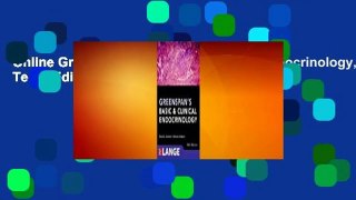 Online Greenspan's Basic and Clinical Endocrinology, Tenth Edition  For Trial