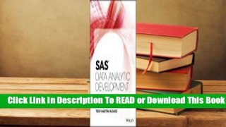 Full E-book SAS Data Analytic Development: Dimensions of Software Quality  For Kindle