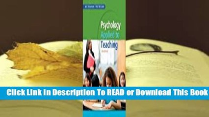 Online Psychology Applied to Teaching  For Full
