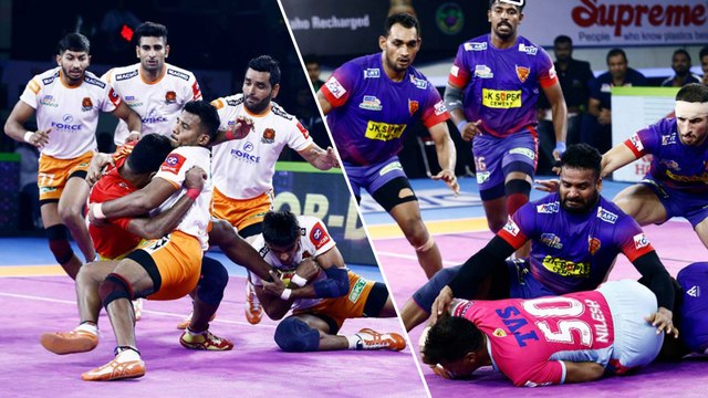 Pro Kabaddi League 2019: Dabang Delhi Defeats Jaipur Pink Panthers, Puneri Paltan Defeats Gujarat