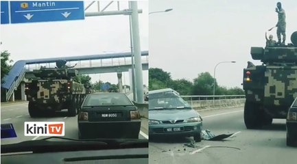 Kemalangan babitkan AV8 Gempita dan kereta awam
