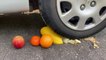Crushing Crunchy & Soft Things by Car! - EXPERIMENT  FRUITS VS CAR
