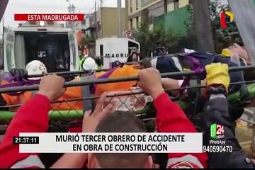 Accidente en construcción de Av. Petit Thouars deja un tercer fallecido