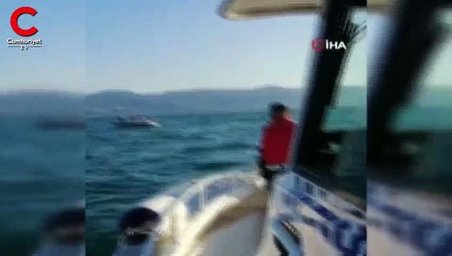 İznik Gölü’nde mahsur kalan 3 kişiyi jandarma kurtardı