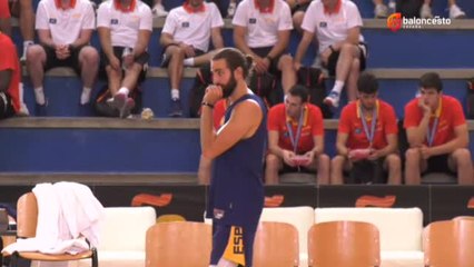 Download Video: Los campeones de Europa sub 18 de baloncesto visitan el entrenamiento de la absoluta