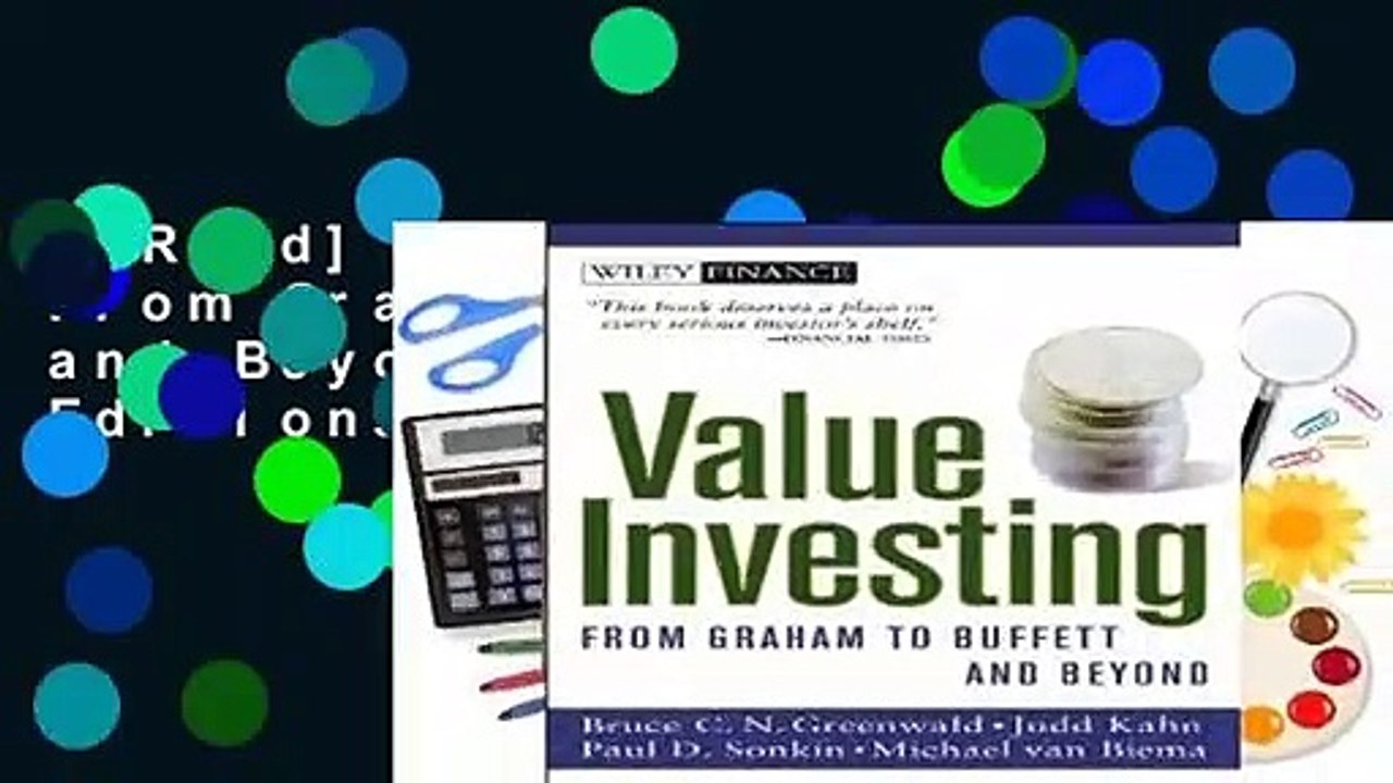 [Read] Value Investing: From Graham to Buffett and Beyond (Wiley Finance Editions)  For Kindle
