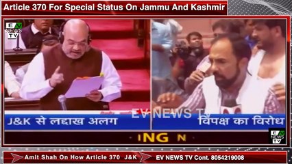 Article 370 For Special Status On Jammu And Kashmir