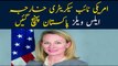 US senior official Alice Wells arrives in Pakistan