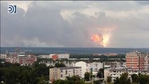 Una brutal explosión de un arsenal en Rusia causa 12 heridos y 16.000 evacuados