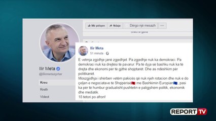 Tải video: Report TV - Meta: E vetmja zgjidhje janë zgjedhjet, ndryshe nuk ndëshkohen politikanët