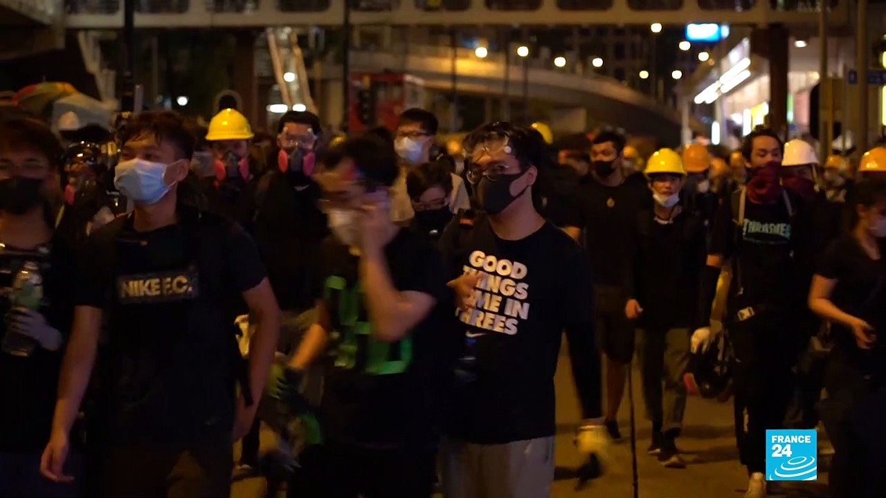 "Pro-Beijing supporters went out to strike us in the street," says Hong Kong protester