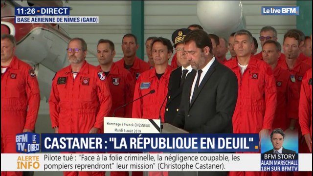 Hommage à Franck Chesneau: Christophe Castaner assure que la France n'oublie jamais ceux qui s'ont tombés pour la servir