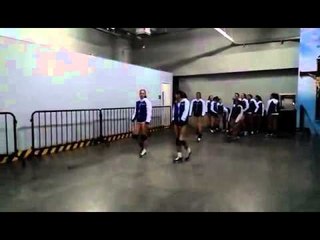 Pre-game rituals of Ateneo Lady Eagles