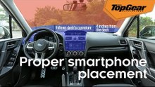 Where are you allowed to mount your smartphone?