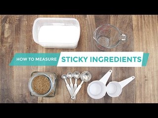 How to Measure Sticky Ingredients | Yummy Ph