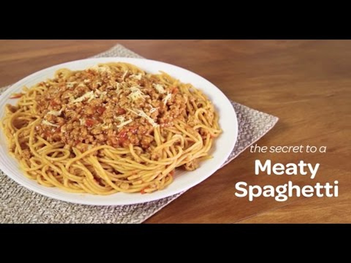 The Secret To A Meaty Spaghetti