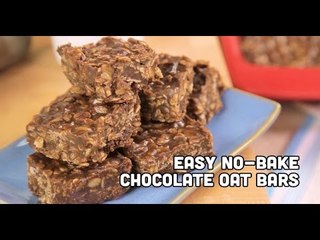 Easy No-bake Chocolate Oatmeal Bar Recipe