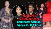 Madhuri takes #GulelChallenge, nominates Salman, Sonakshi & Varun