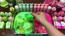 GREEN SLIME And PINK SLIME || Mixing Random Things Into Slime || Satisfying Slime s|