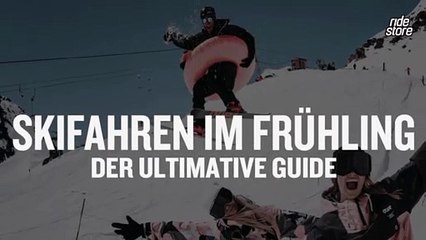 Skifahren im Frühling