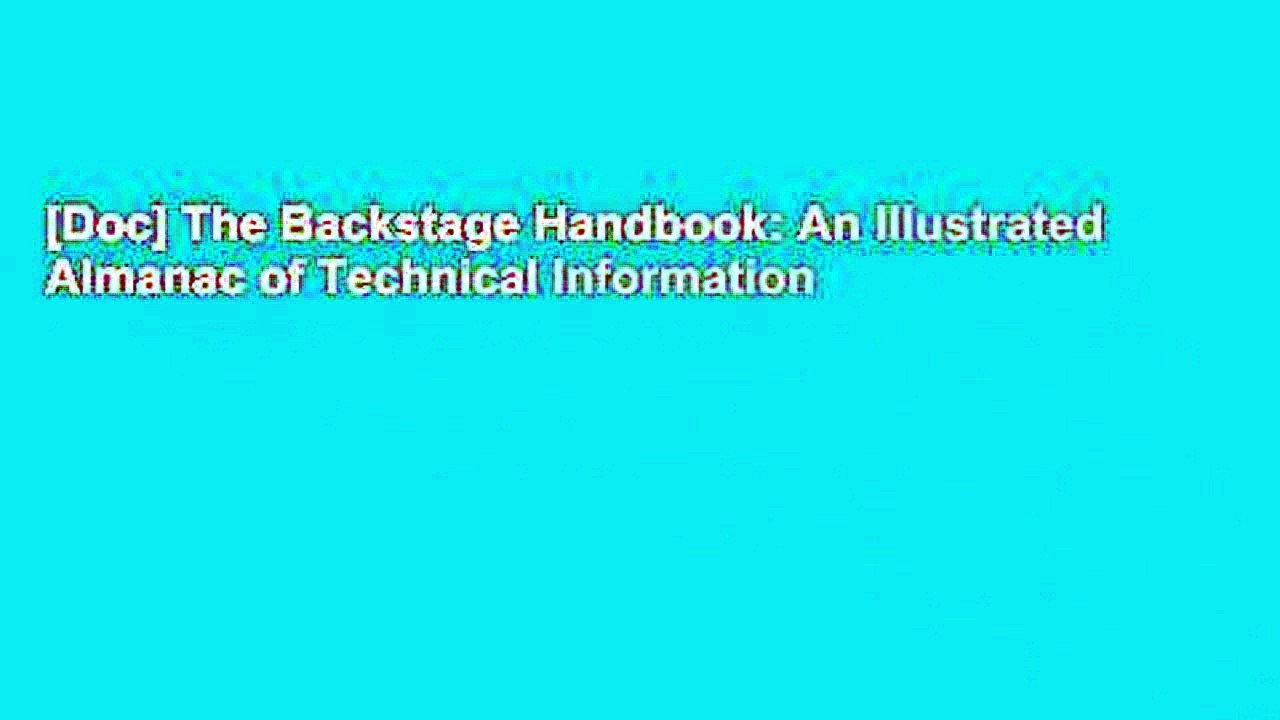 [Doc] The Backstage Handbook An Illustrated Almanac of Technical
